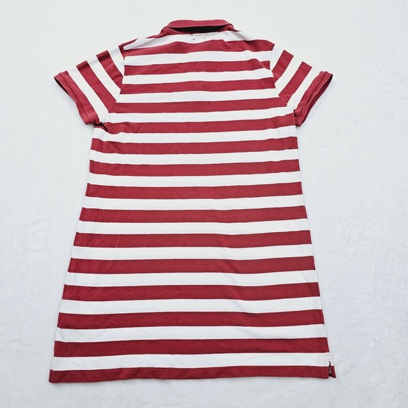 Polo Ralph Lauren Womens XL Mesh Mini Dress Red Striped Preppy Ivy Coastal - Picture 3 of 9